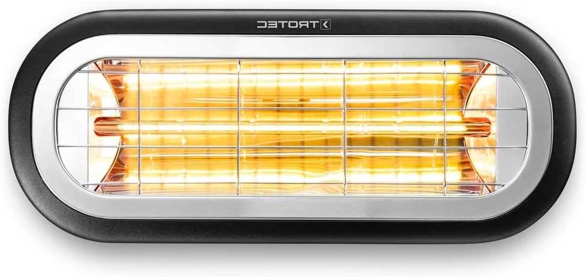 Infraroodstraler - Warmtestraler Terrasverwarmer - Buiten Verwarmen - Low Glare Technologie - 2000 Watt - Zwart