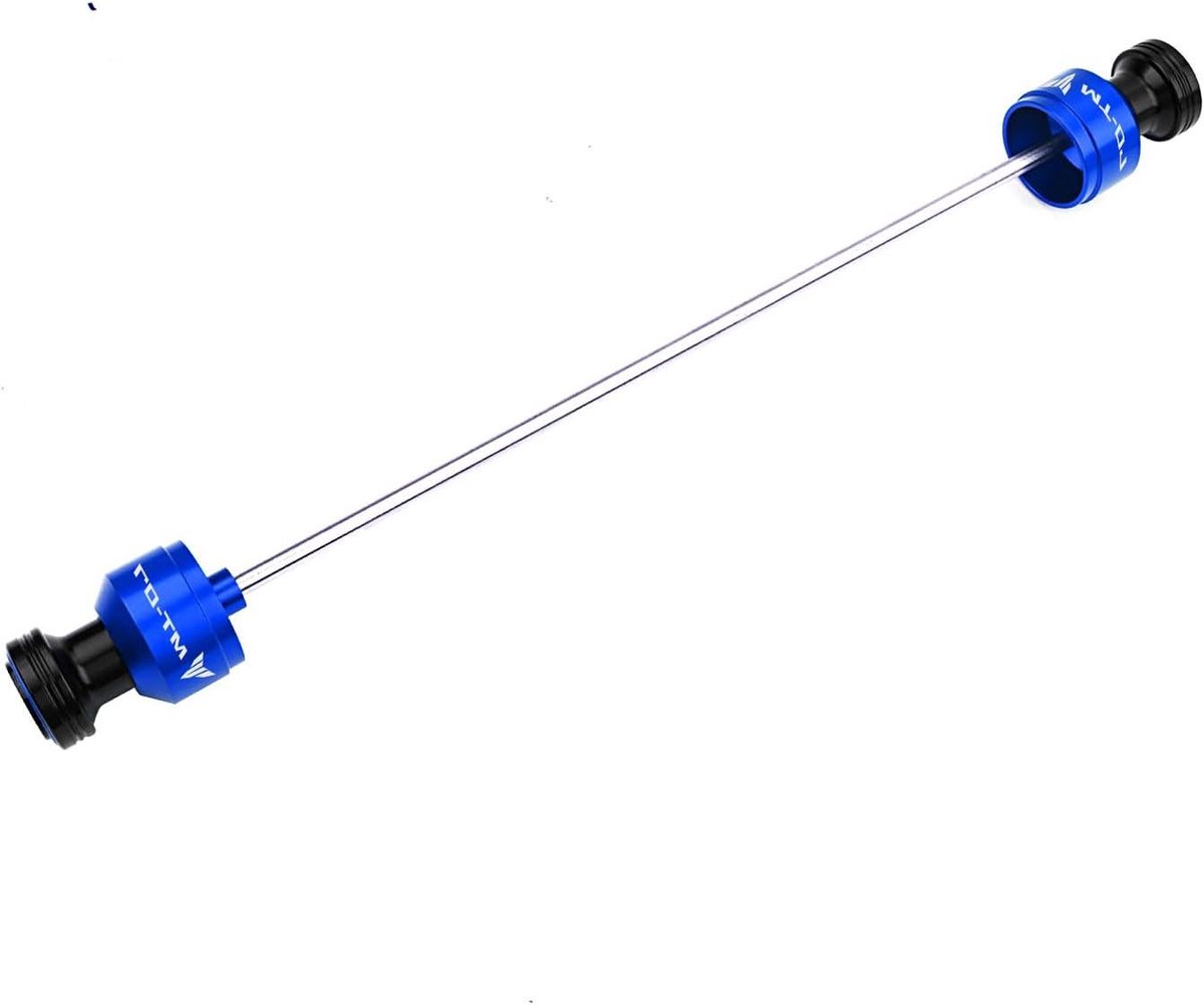 Motorfiets Asbescherming - Valbeugels Achteras - Motor Beschermen - CNC Aluminium - Set van 2 - Blauw