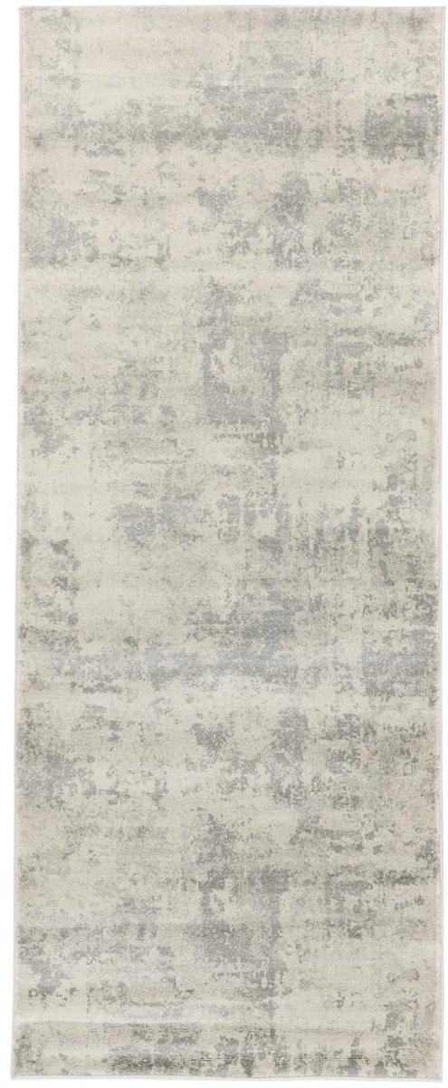 Vloerkleed, Moderne, 80 x 200 cm, Rechthoekig, Middelpolig, Woonkamer, Slaapkamer, Hal, Alleen chemisch reinigen, Licht Grijs