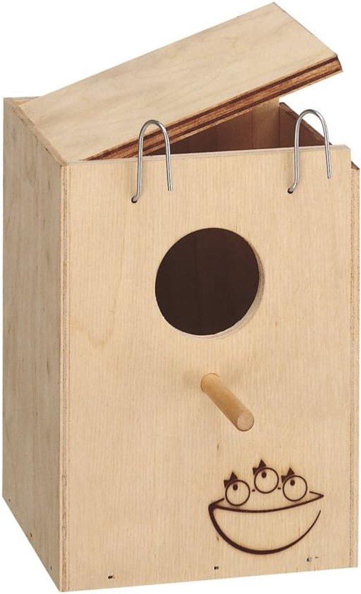 Vogelhuisje - Nestkast - Vogels voeren - FSC-gecertificeerd hout - 13 x 12 x 17 cm - Standaard