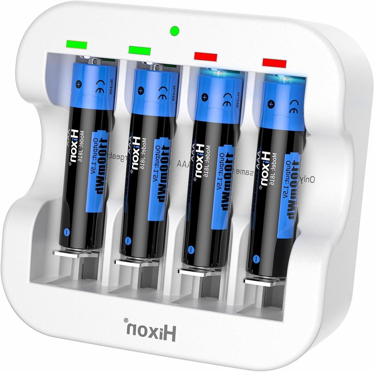Oplaadbare Batterijen - AAA Lithium - Apparaten Voeden - Constante Spanning - 4 Stuks - Zwart