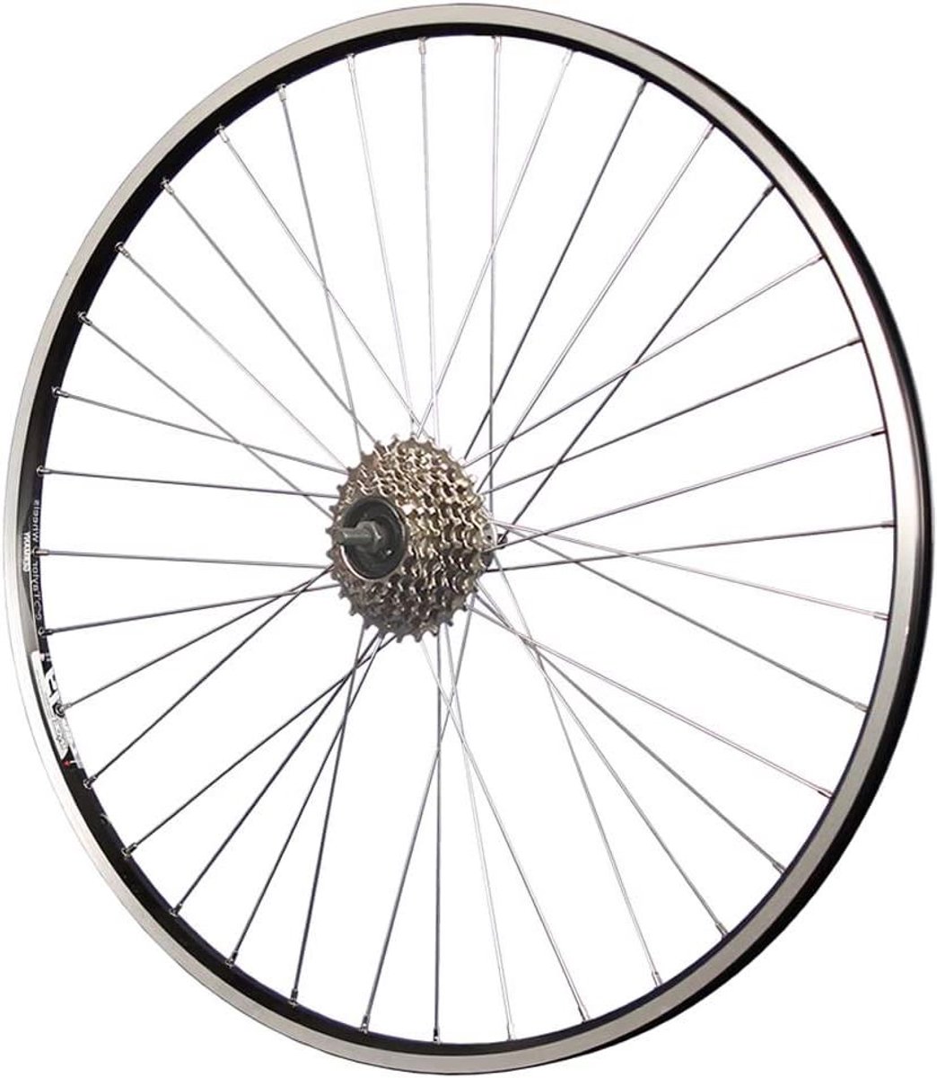 Achterwiel 28 inch - Fietswiel Wielset - Fietsen Onderhoud - Holle Kamer Velg - 622-19 - Zwart