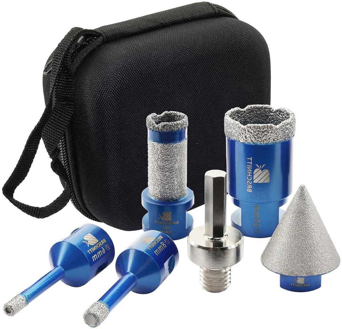 Diamantboorset - Tegelboor Freesboor - Gaten Boren - 2-in-1 Slijpen Boren - 6/8/20/35 mm - Zilver