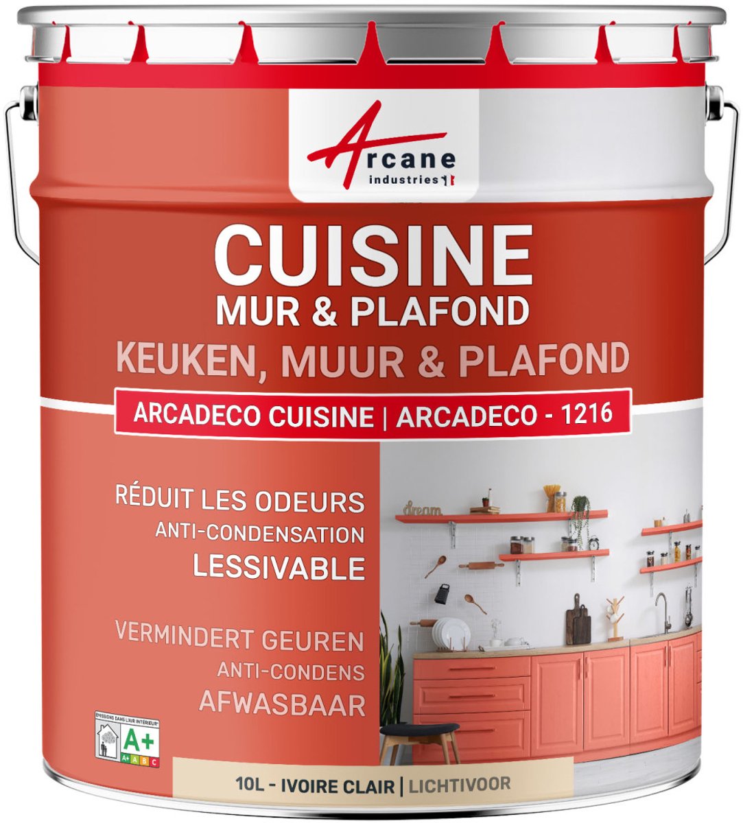 Wasbare keukenverf, muur en plafond: ARCADECO - 1216