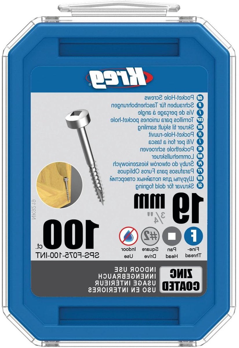 Pocket Schroeven - Houtschroeven Schroefjes - Meubels Maken - Zelf Tappend - 3/4 Inch - Zink