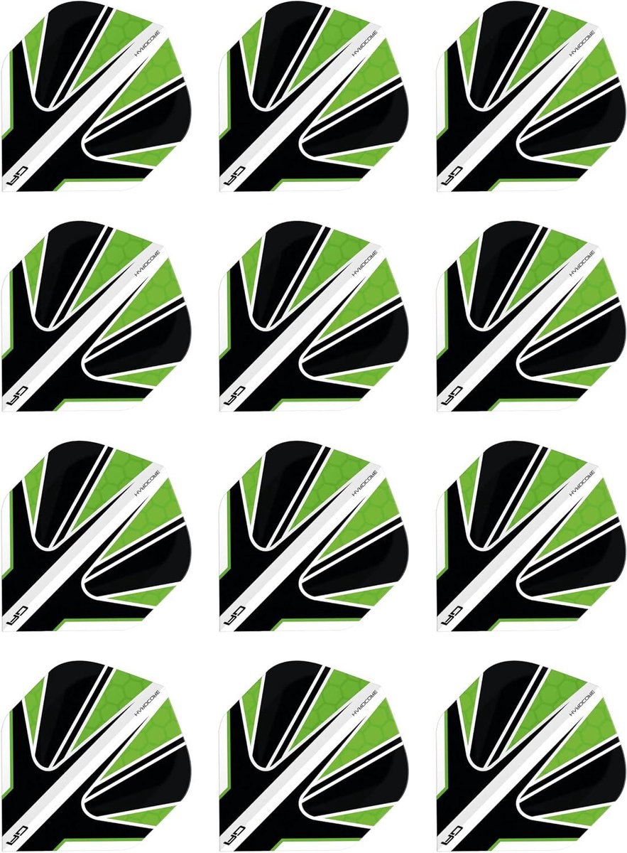 Dart Vluchten - Dartpijlen Standaard - Darts Spelen - Extra Dik 100 Micron - 12 Stuks - Zwart Geel