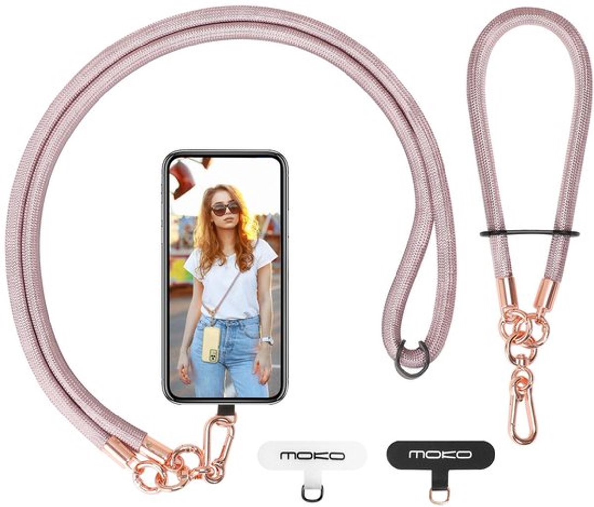 Dailygoody - Telefoonketting - Verstelbaar Koord - Veilig en