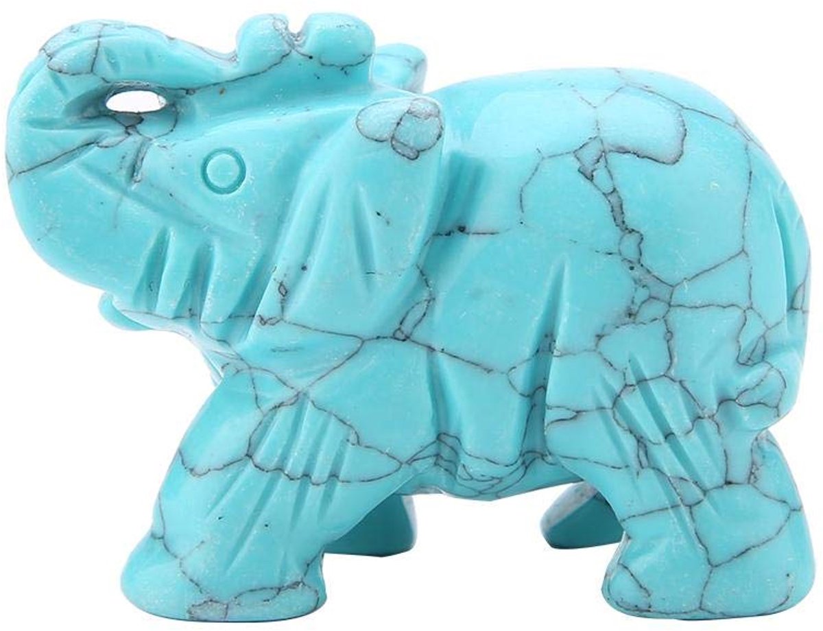 Olifant beeldje, 5 cm natuurlijke jade, groen, woondecoratie en cadeau