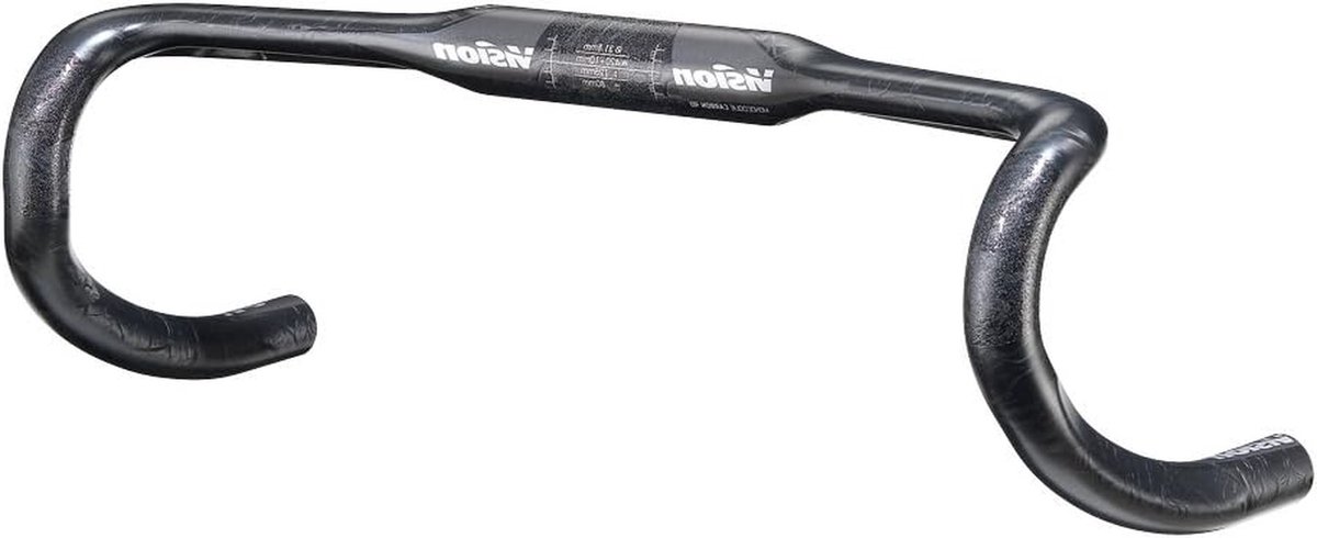 Racefiets Stuur - Carbon Stuur - Comfortabel Fietsen - Ergonomisch Aerodynamisch - 42 cm - Koolstof