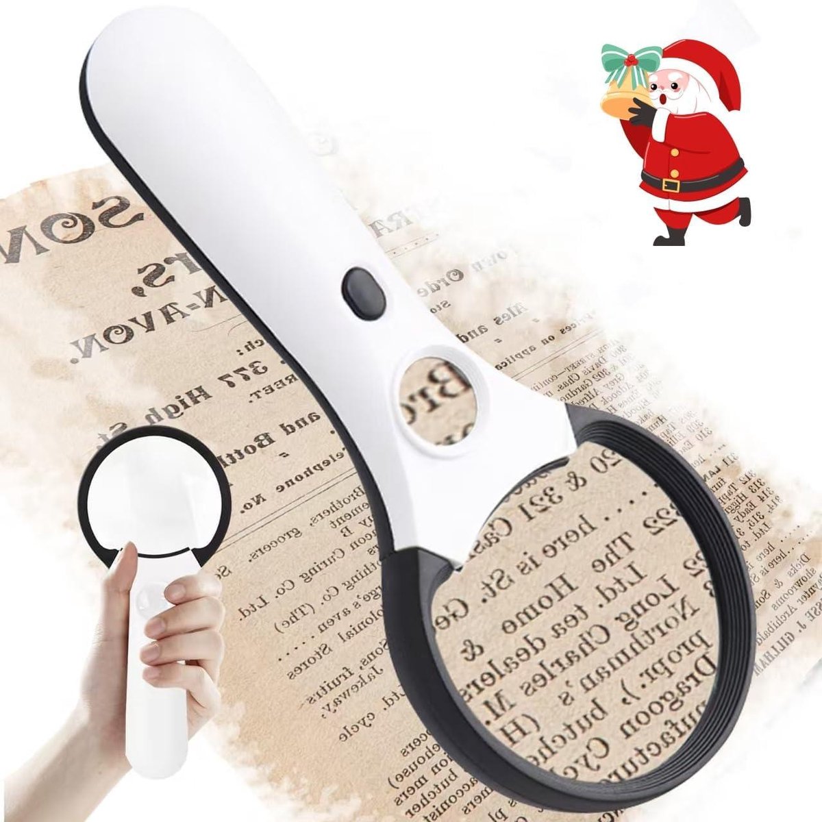 Vergrootglas met Licht - Vergrootglas Handheld - Lezen en Inspecteren - 10x 45x Vergroting - 23.5 cm - Niet gespecificeerd