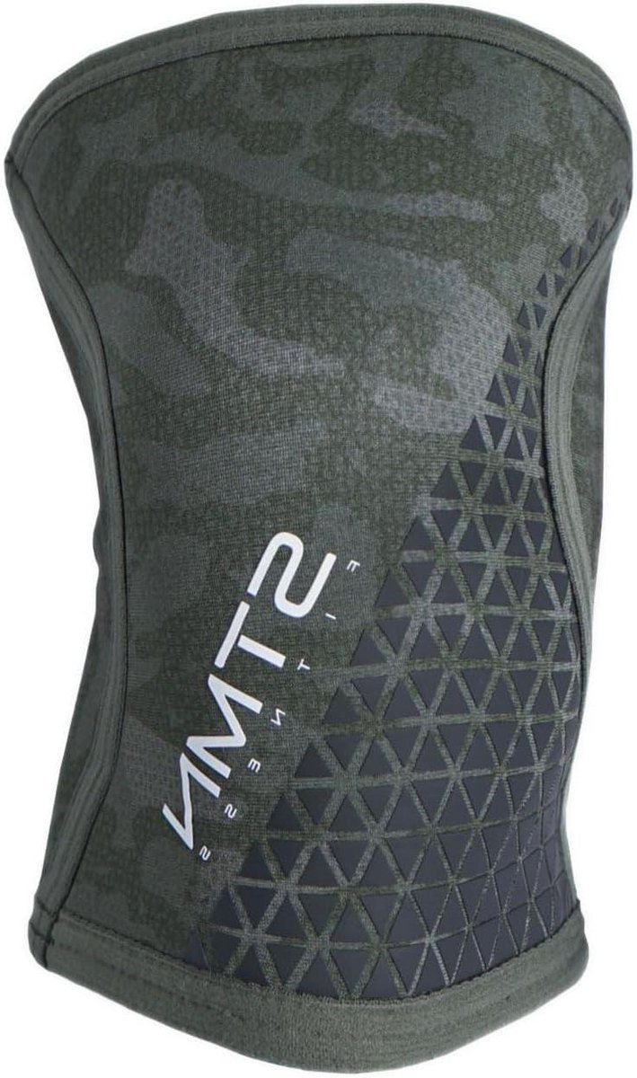 Kniebeschermers Fitness - Sport Kniebandages - Gewichtheffen Ondersteuning - Ergonomisch Voorgevormd - 5 mm Dikte - Camouflage