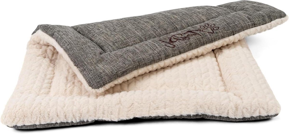 Huisdier Dekentje - Zachte deken - Comfort voor dier - Dubbelzijdig te gebruiken - 75 x 55 cm - Beige