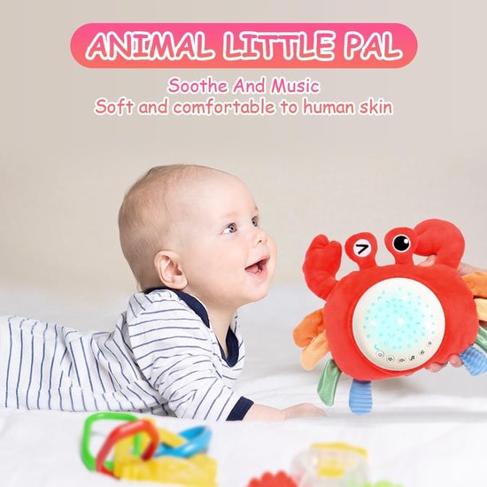 Baby Slaaphulp - Knuffel Sterrenprojector - Rustig Slapen - Met Muziek Geluiden - 18 x 13.5 x 6.2 cm - Wit — afbeelding 4