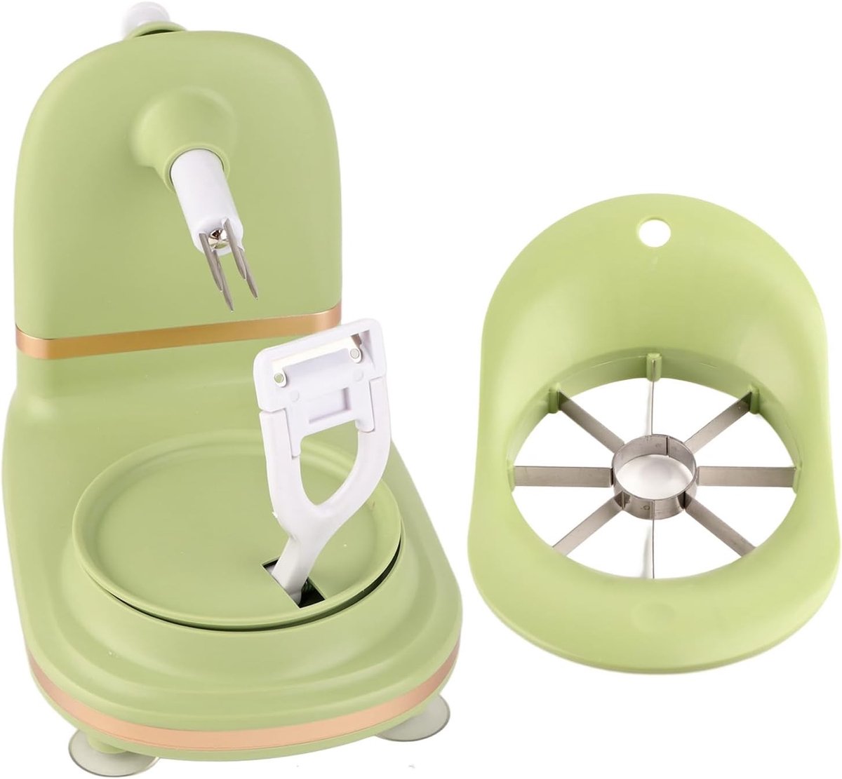 Multifunctionele Handmatige Appelschiller met Fruit Cutter van RVS - Ideaal voor Keuken en Fruitbereiding