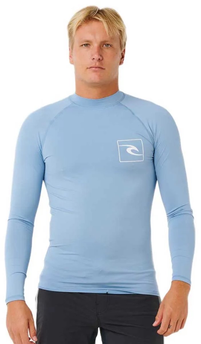 Rip Curl Streamline Upf Rash Guard Met Lange Mouwen Man Denim