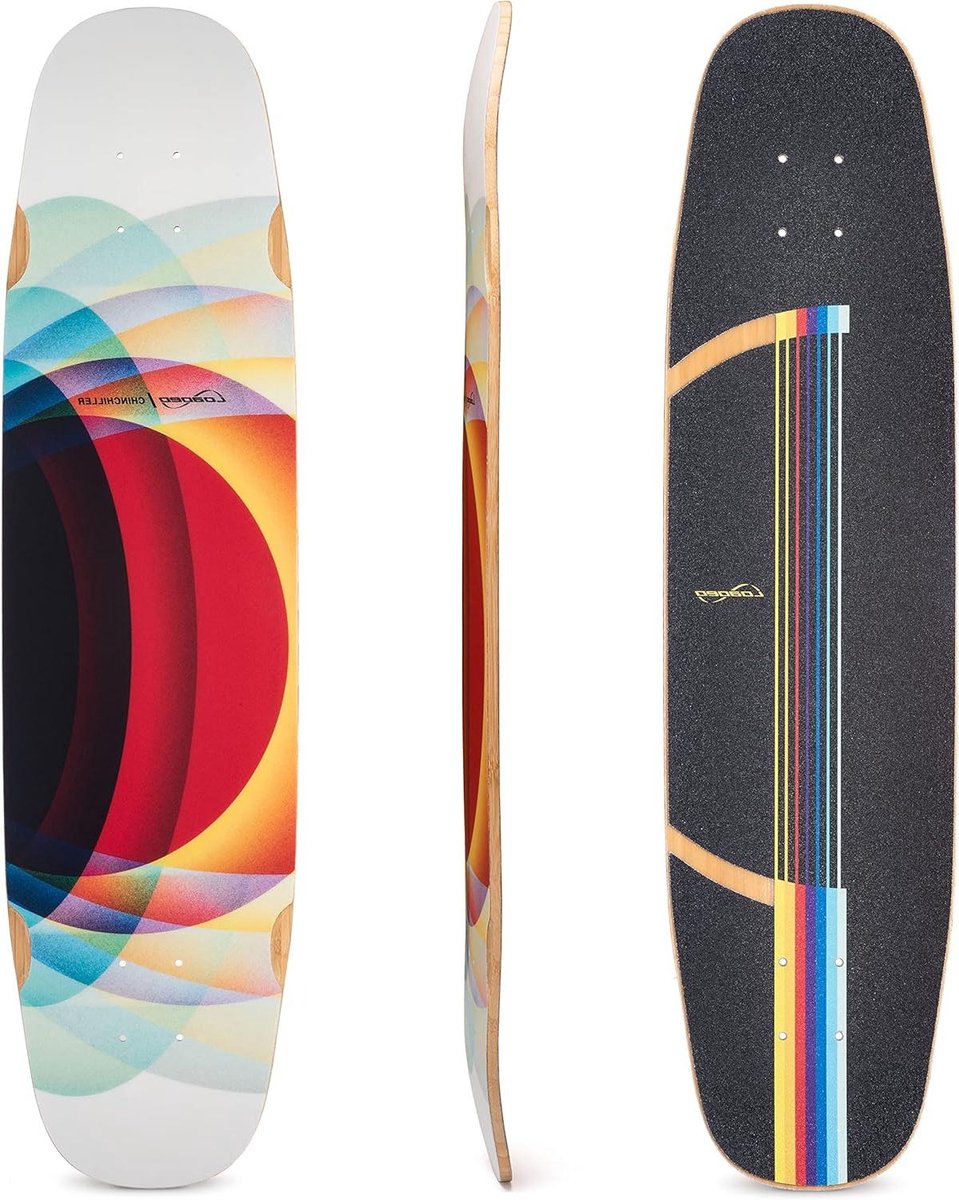Longboard Dek Carving Board Ontspannen Rijden Zachte Kicktails 86.4 cm