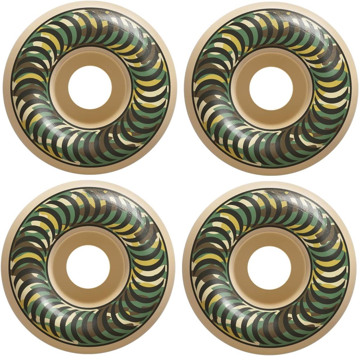 Skateboard Wiel Wiel Set Skateboarden 99D Hardheid 52 mm Camo
