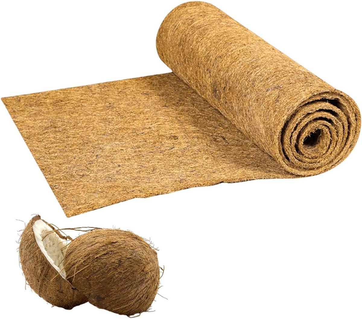 Kokosmat - Kokos bodembedekker - Planten beschermen - 100% kokosvezels - 40 x 200 cm - Bruin