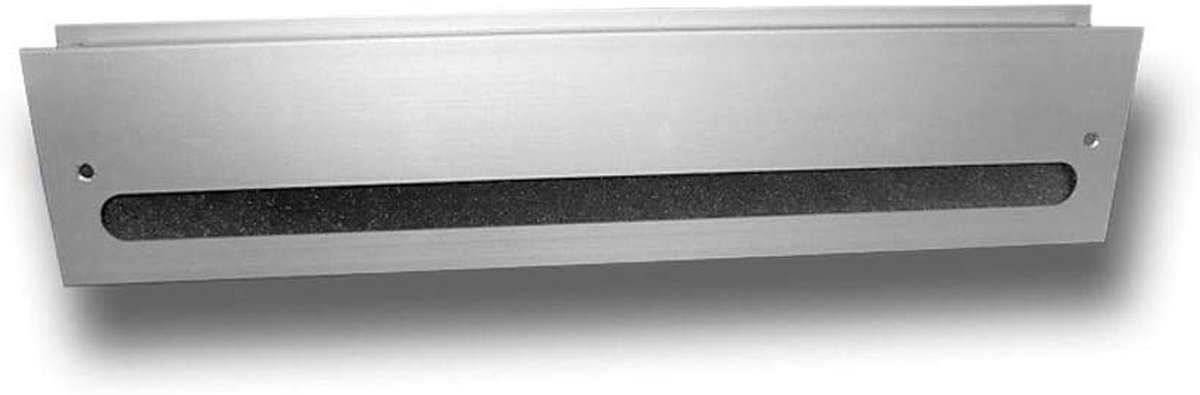 Deurventilatierooster - Deurrooster Geluidsisolatie - Ventilatie Verbeteren - Geluiddempend Dubbelzijdig - 45 x 10 cm - Aluminium