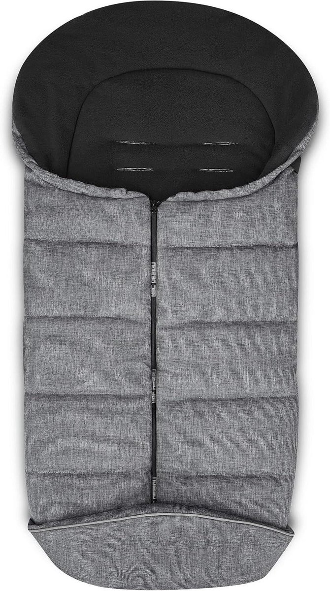 Kinderwagen Voetenzak - Babyzak Winter - Warm Houden Baby - Gemaakt van Gerecycled Materiaal - 95.5 x 48.0 cm - Asfalt