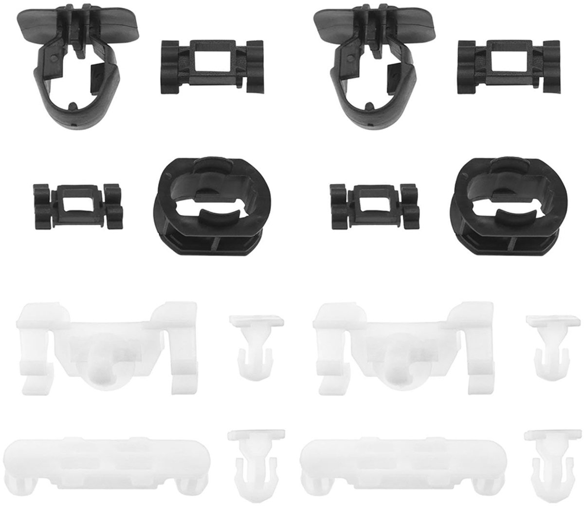 Set van 80 clips voor de zijbekleding van de Mercedes-Benz E-Klasse W202 S202 W210 S210