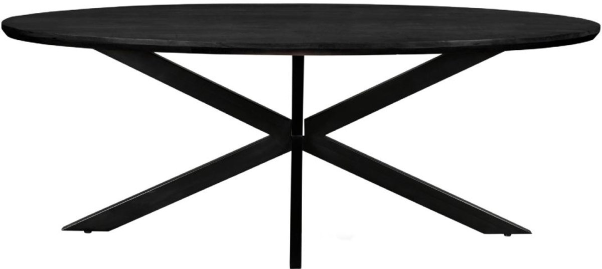 DS4U - Mees ovale eettafel - 240 cm - hout - zwart