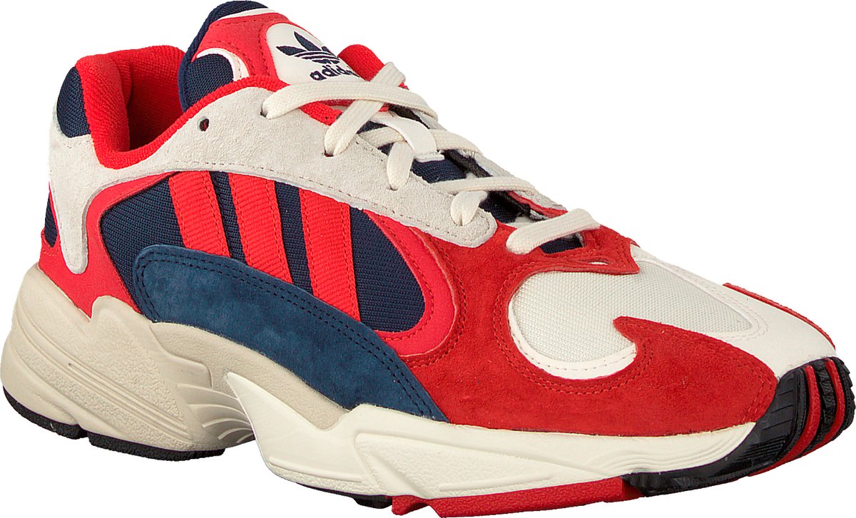 Adidas Heren Lage sneakers Yung-1 - Rood - Maat 43⅓ | bol.com
