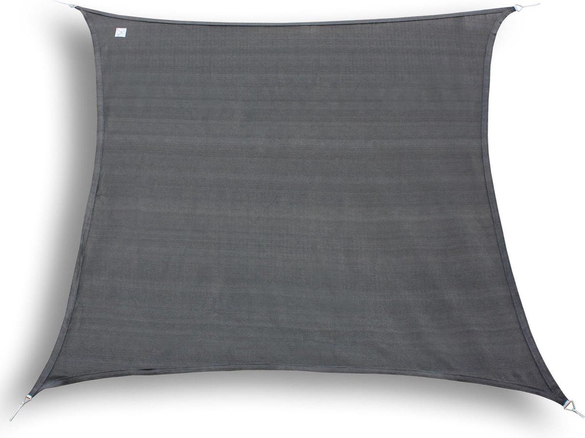 hanSe® Schaduwdoek Vierkant Waterdoorlatend 4,5x4,5 m Zonnedoek Grijs