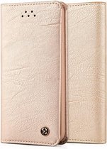 Xundd iPhone 8 / iPhone 7 (4.7 inch) Ultra Soft Portemonnee Hoesje Book Case & Pasjes Champagne Goud