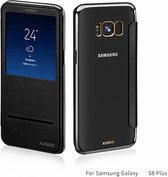 Xundd Samsung Galaxy S8+ (Plus) window view folio flip cover (slide to answer) hoesje Zwart