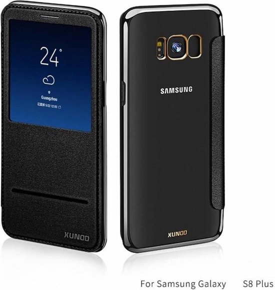Coque Samsung Galaxy S8 + (Plus) Window View Folio Flip Cover (Slide to  Answer) Zwart | bol