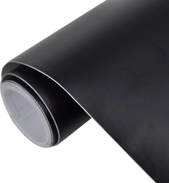 Raap Competitief bovenste Auto wrapping folie - Milieuvriendelijk PVC - Mat zwart - 200 x 152 cm -  Waterdicht | bol.com