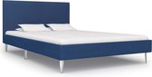 Bedframe stof blauw 120x200 cm