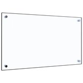 Spatscherm keuken 70x40 cm gehard glas transparant