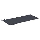 Tuinbank kussen - Antraciet - Stof - 120x50x3 cm