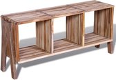 Tv-meubel met 3 vakken gerecycled teak stapelbaar