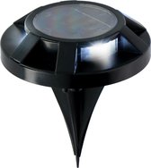 Grundig grondspot - solar - Ø 12 cm - 3x LED - zwart