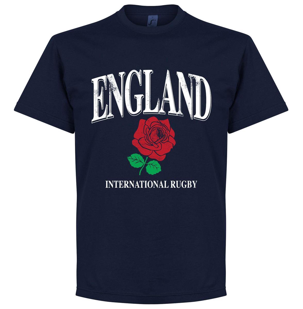 England Rose International Rugby T-Shirt- Navy - XXXL