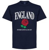 England Rose International Rugby T-Shirt- Navy - XXXL