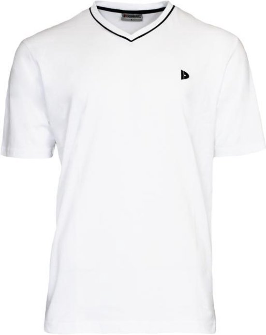 T-shirt Donnay - Chemise de sport - Chemise col V - Homme - Taille 3XL - Blanc
