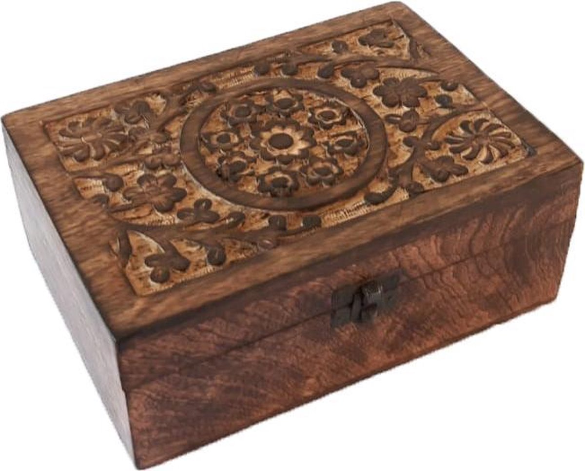 Goedkoopste Opbergbox 24 vakken hout - Etherische olie - Sieradendoos - Organizer