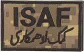 Militaire patch embleem ISAF patch embleem digital camo met klittenband