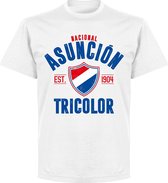 Club Nacional Asuncion Established T-Shirt - Wit - XL