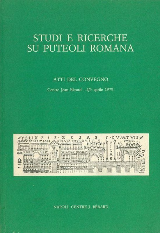 Études - Studi e ricerche su Puteoli romana - cover