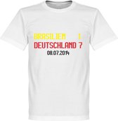 Brazilië - Duitsland 1-7 Scoreboard T-Shirt - XXXXL