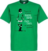 George Best T-Shirt - Groen - M