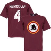 AS Roma Retro Nainggolan 4 T-Shirt - Rood - XL