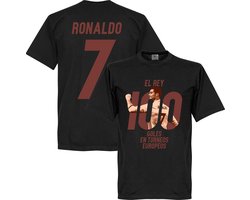 Ronaldo 100 Goals El Rey T-Shirt - Zwart - M