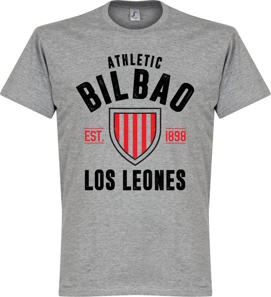 Athletic Bilbao Established T-Shirt - Grijs - XXXL