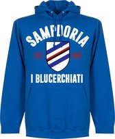 Sampdoria Established Hooded Sweater - Blauw - M